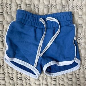 Minimalist Folk Co. Blue Kids Track Shorts